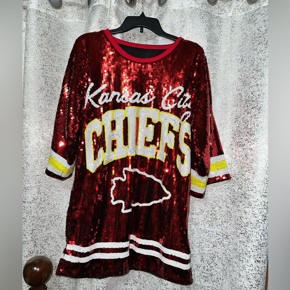 Sequin KC Chiefs Shirt/Dress